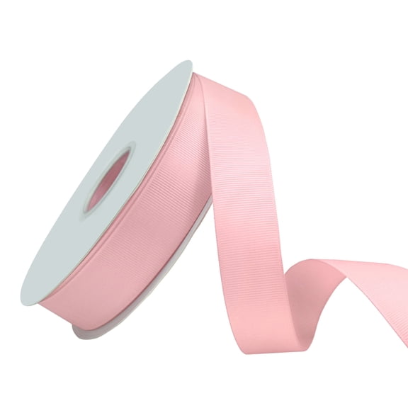 1 Inch Grosgrain Ribbon - 50Yards Craft Ribbon for Gift Wrapping, Wedding Decor, Hair Bows & DIY Projects Ltpink
