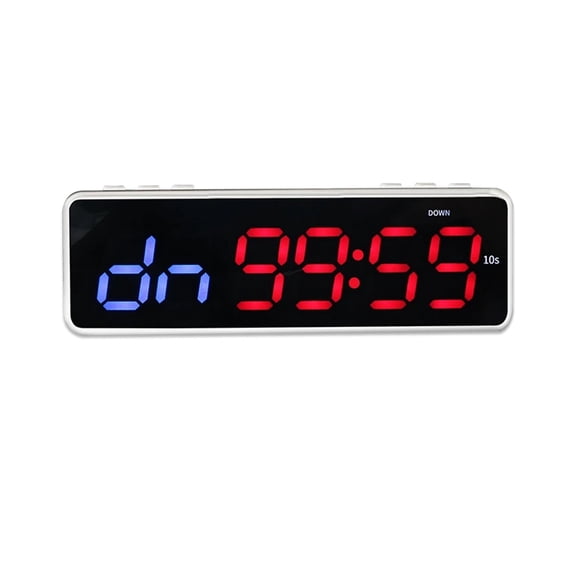 1 Inch Gym Timer Interval Timer,Bluetooth APP Control Battery Powered Workout Fitness Clock,Countdown/UP