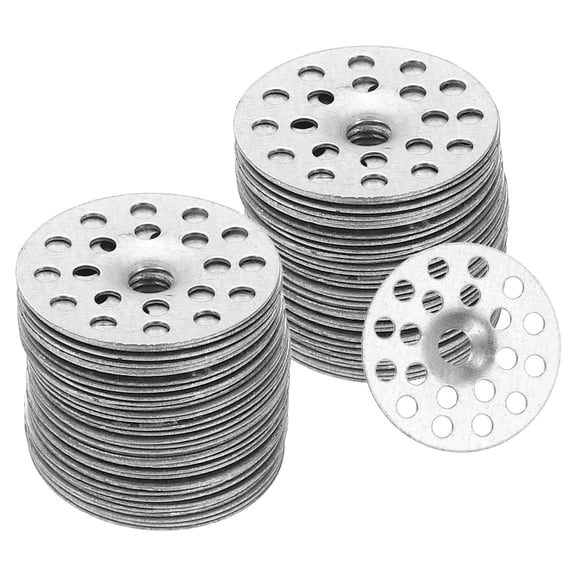 1 Inch Insulation Washers, 300pcs 25mm Metal Insulation Washers Foam Board Fasteners Perforated Plaster Washers Galvanized Steel for Foam Board Fixing Fastening Wall