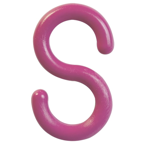 1 Inch Magenta S-Hooks (10 Pk)