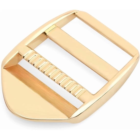 1 Inch Metal Ladder Lock Tri-Glide Tension Lock Slide Buckle for Adjustable Backpack Strap 4pcs SC08 (Gold)