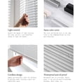 1 Inch Mini Blinds for Indoor Windows, White Horizontal Venetian Blinds ...