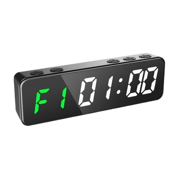 1 Inch Mini Gym Timer 5.1" X1.5''x0.9'' Super Portable LED Training Interval Workout Clock Count Down Up Fitness Stopwatch ,Multi-Functional