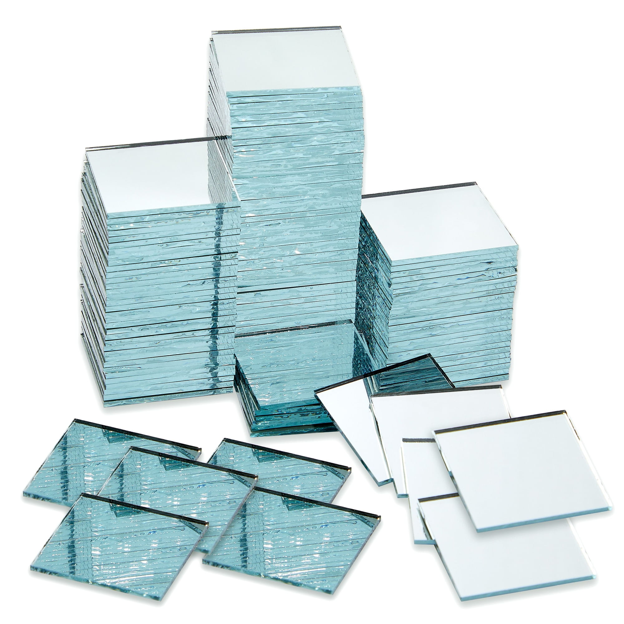 Self Adhesive Glass Mirror Mosaic Tiles 1652 Pieces of 5mm Square Tiles UK  SELLER 