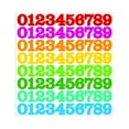 thumbnail image 1 of 1 Inch Multicolor Number Stickers, Vibrant Self-Adhesive Labels for Decoration, Peel and Stick Decals for Mailbox Laptop and Crafts, 1 of 6