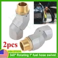 thumbnail image 1 of 1 Inch NPT Fuel Transfer Hose Swivel for Easy Use Fuel Nozzle-Hose Assembly 2pcs, 1 of 9
