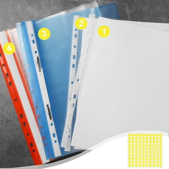 1 Inch Number Stickers | 1-100 Combination Self-Adhesive Label Sheets | White Black Red Orange Yellow Blue Green | Durable Paper | 27.2x27.2cm | For Mailbox Laptop Gift Tags Scrapbooking