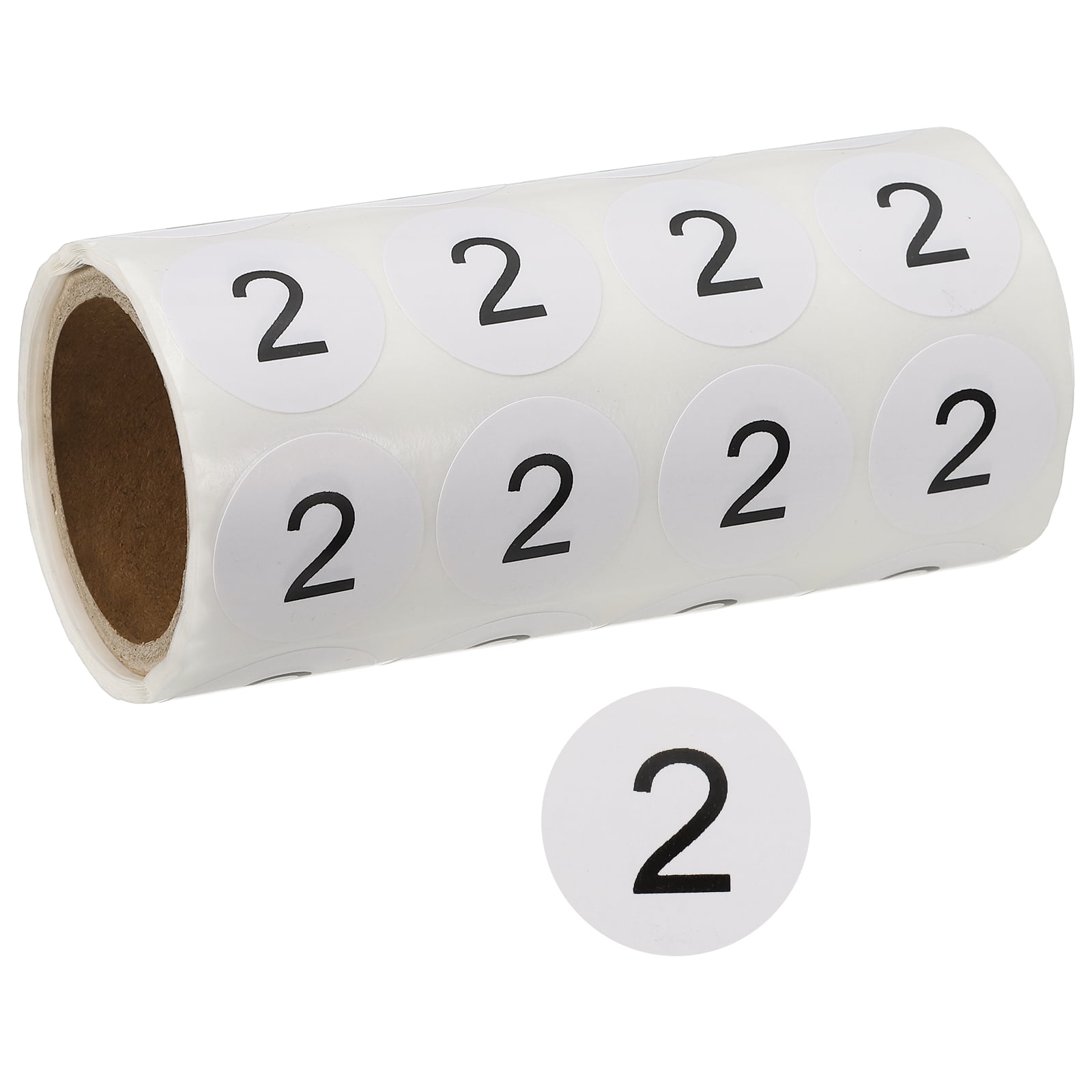 1 Inch Number Stickers, Number 2 Sticker Numbers Labels Round Small ...