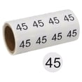 thumbnail image 1 of 1 Inch Number Stickers, Number 45 Sticker Numbers Labels Round Small Vinyl Self Adhesive Label Circle Decals 500 Pcs 1 Roll for Photo Album Poster Table, Black, 1 of 6