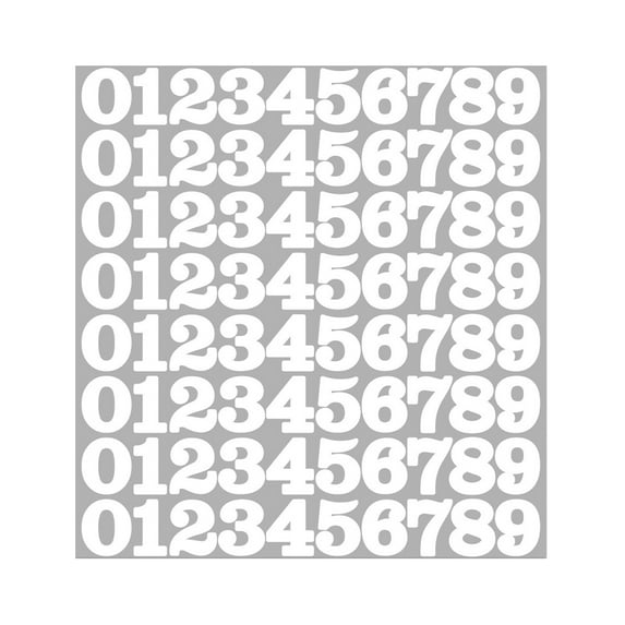 1 Inch Number Stickers - Self-Adhesive Vinyl Labels for Easy Decoration, Perfect for Mailbox Numbers, Scrapbooks, and Gift Tags