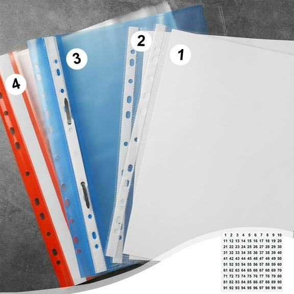 1 Inch Number Stickers Sheet 1-100 | Self- Paper Labels | White, Black, Red, Orange, Yellow, Blue, Green | 10.7x10.7 in | Easy Peel | Marking Mailbox, Scrapbook, Laptop, Gift Tags