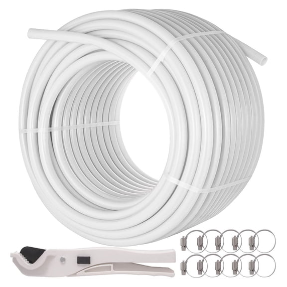 1 Inch PEX Tubing 300ft - White PEX-B Pipe for Hot & Cold Water, Radiant Floor Heating, Potable Water - EVOH Non-Barrier PEX Tubing
