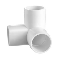 Same Style 10-Pack 1-Inch 3-Way PVC Elbow Fittings, White Plumbing Connectors for PVC Pipes