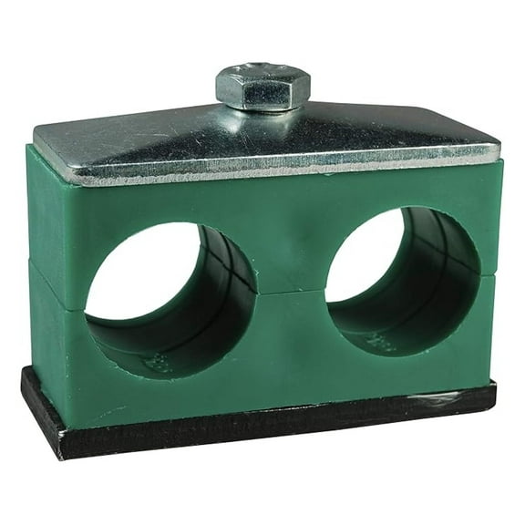 1 Inch Pipe Clamp, Twin Series Steel Clamp; Plumbing Pipe Support, Conduit Clamp, Industrial Pipe Fittings; Secure 1” Tubing for Electrical, HVAC & DIY Projects