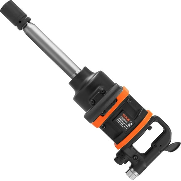 1 Inch Pneumatic Impact Wrench, 3160 ft-lbs Max Torque, Heavy Duty Air Impact Gun with 8 Inch Extended Anvil & Case for Truck/Bus Repair