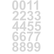 1" Inch Premium Reflective Mailbox Number Vinyl Decal Sticker Sheet (White) | Waterproof and Fade-Resistant | Easy to Install Adhesive Vinyl | Home, Apartment, Condo or Business by CustomDecal US