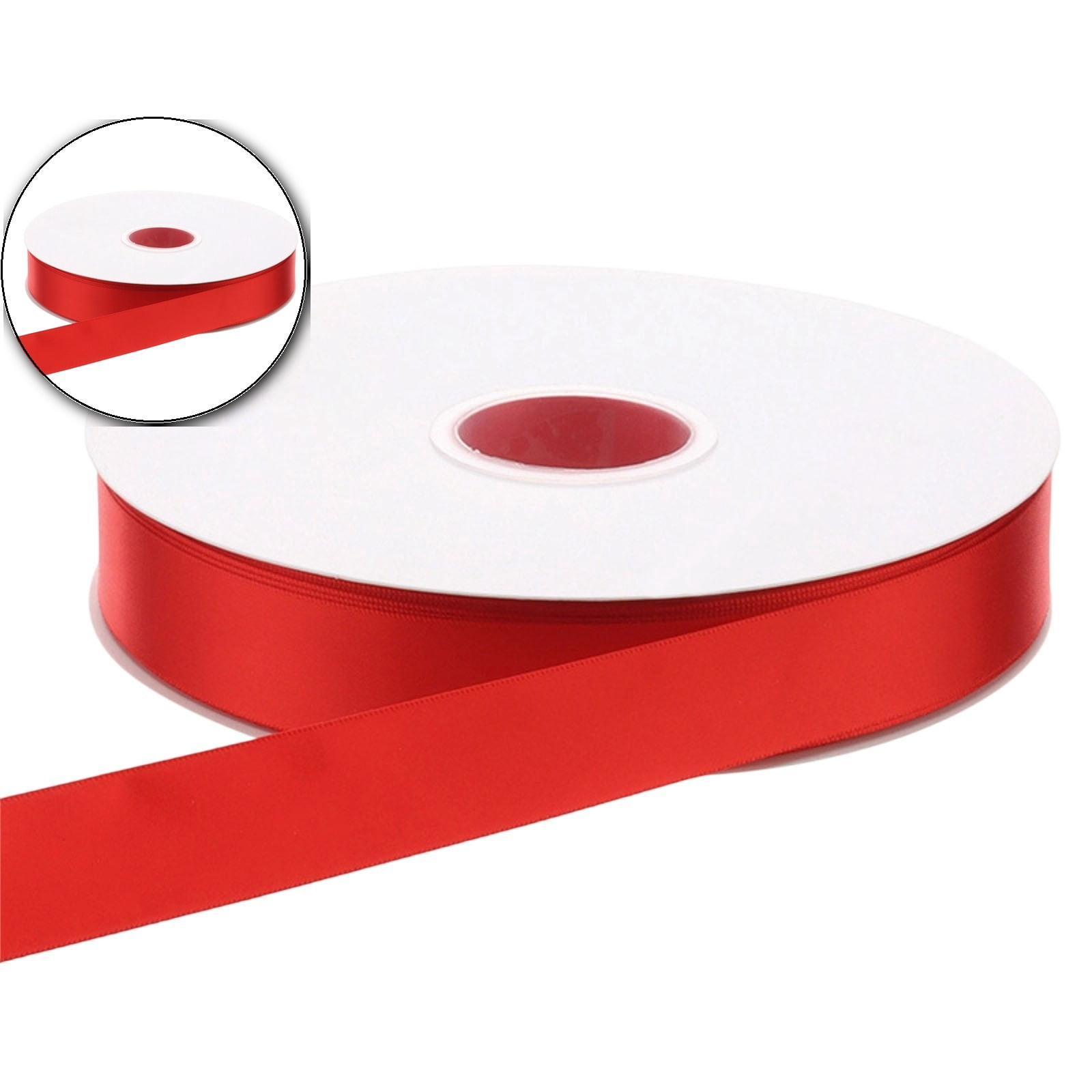 One Inch Ribbon Varigated 1 Inch Ribbon, 50 Yards Craft Polyester Satin Ribbon Perfect for Gift ...