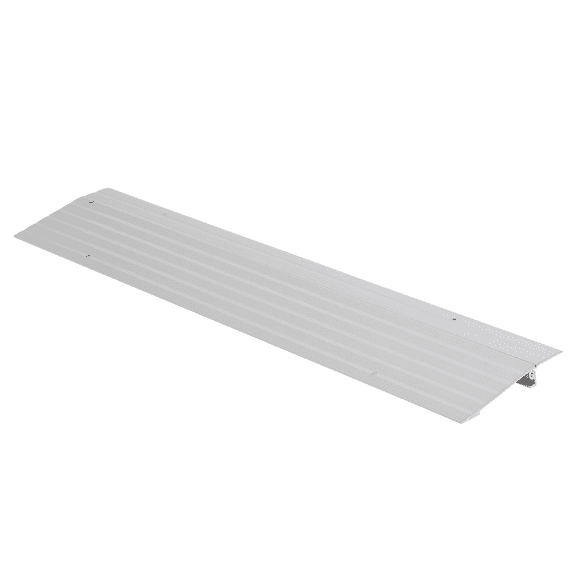 1 Inch Rise Door Threshold Ramp for Doorways, Heavy Duty Aluminum Handicap Ramp, 700 lb Capacity, Non-Slip Surface for Wheelchairs, Rollators, Scooters, Carts, Strollers