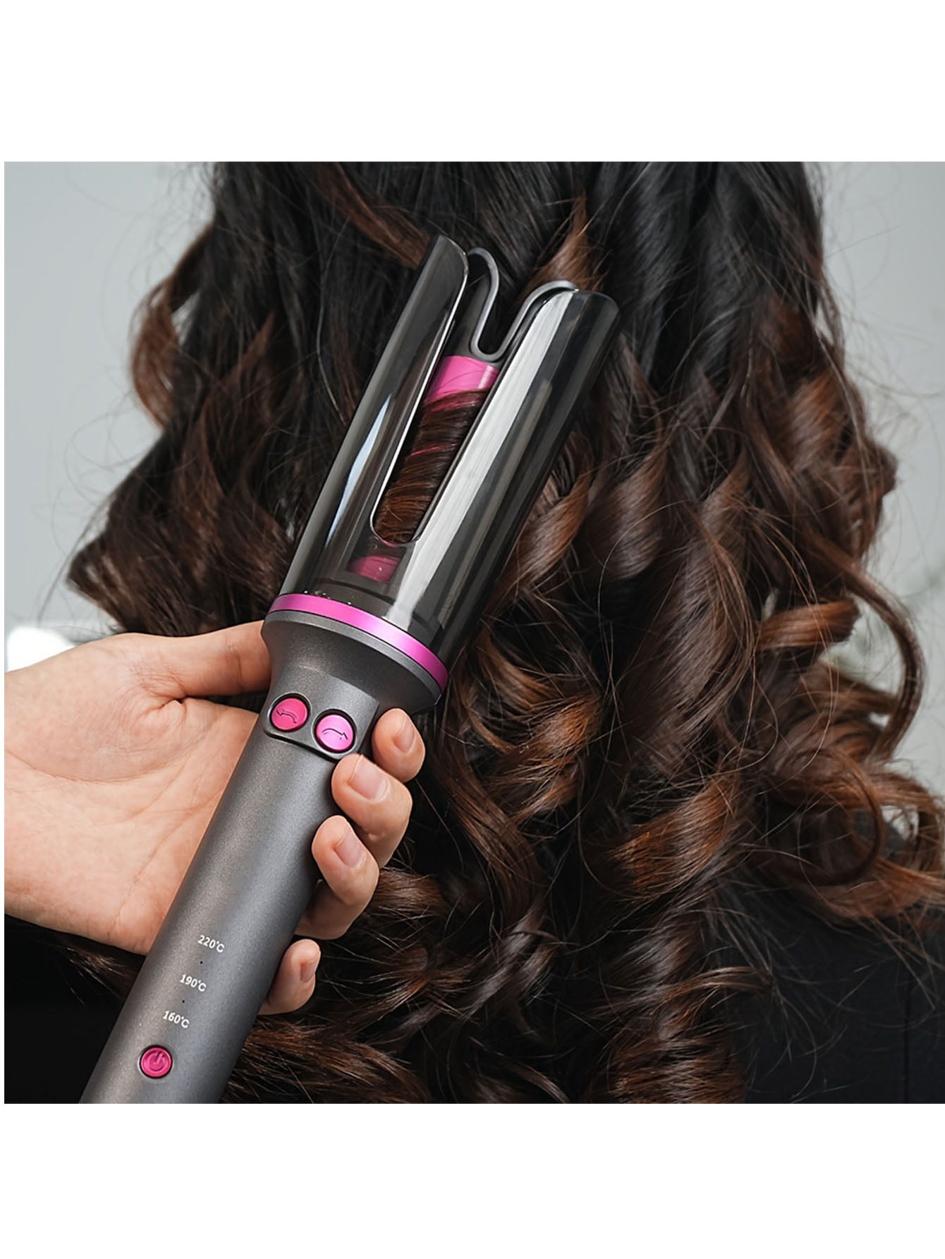 1 Inch Rotating Barrel Automatic Curling Iron with Anti - 3 Temperature ...