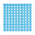 thumbnail image 1 of 1-Inch Round Colorful Number Stickers 1-100 – Self-Adhesive Labels for Craft Labels and Tags, Office Mailbox Decorations, 1 of 6
