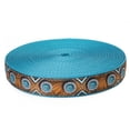 thumbnail image 1 of Country Brook Design® 1 Inch Saddle Up Ribbon on Ice Blue Nylon Webbing, 5 Yards, 1 of 4