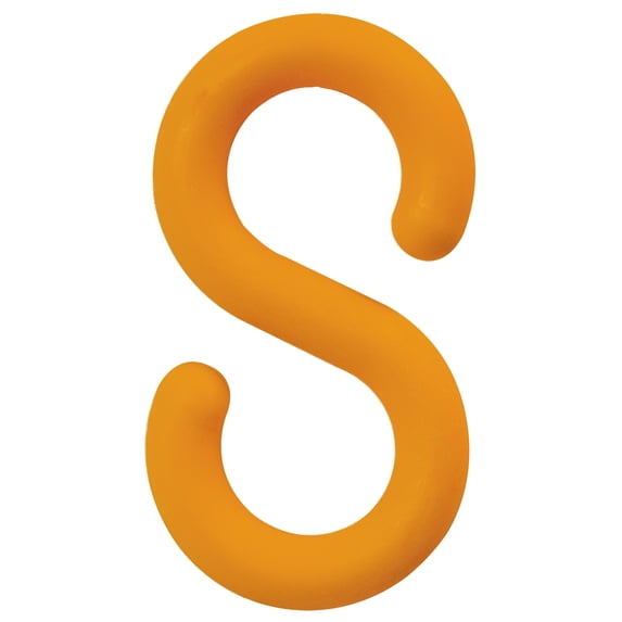 1 Inch Safety Orange S-Hooks (10 Pk)