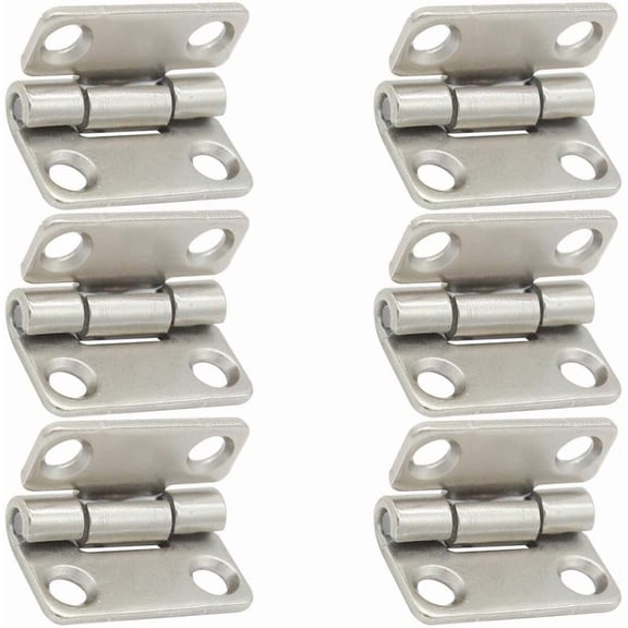 1 Inch Self-Closing Door Hinges, 6 Pack, Constant Torque Friction Hinge for Cabinet, 320 Rotation