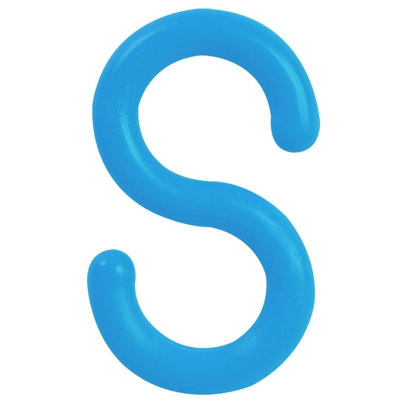 1 Inch Sky Blue S-Hooks (10 Pk)