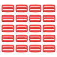 thumbnail image 1 of 1 Inch Slide Buckles Webbing Strap Fastener, Red, 50 Pack, 1 of 5