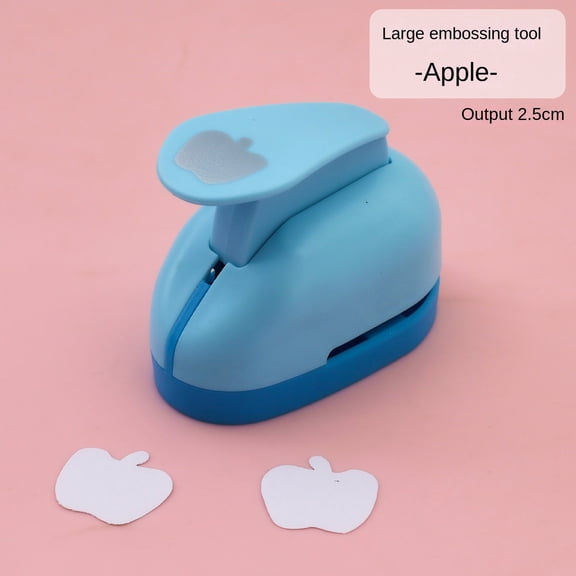 1 Inch Square Punch, 2026 New Craft Lever Punch, Various Shapes for Paper Crafts, for Cardstock, Gift Wrapping, Greeting Cards and Scrapbooks(Apple)