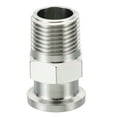 thumbnail image 1 of 1 Inch TC Tri Clamps Adaptor, Tri-Clover Fittings to NPT 1/2" Male Thread Adaptor Hexagonal 304 Stainless Steel, 25.2mm, 1 of 5