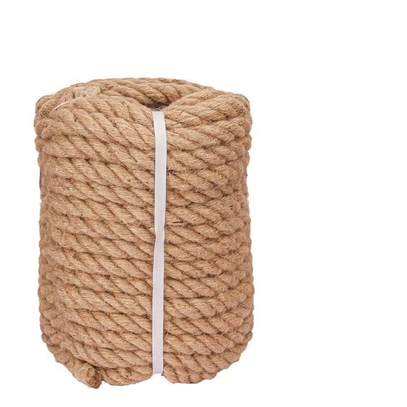 1 Inch Thick 100 Feet Jute Manila Rope for Decor, Landscaping, Crafts