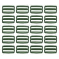 thumbnail image 1 of 1 Inch Tri-Glide Slide Buckles Webbing Strap Fastener, Dark Green, 50 Pack, 1 of 5