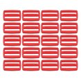 thumbnail image 1 of 1 Inch Tri-Glide Slide Buckles Webbing Strap Fastener, Dark Red, 50 Pack, 1 of 5