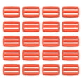 thumbnail image 1 of 1 Inch Tri-Glide Slide Buckles Webbing Strap Fastener, Orange, 100 Pack, 1 of 5