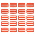 thumbnail image 1 of 1 Inch Tri-Glide Slide Buckles Webbing Strap Fastener, Orange, 50 Pack, 1 of 5