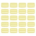 thumbnail image 1 of 1 Inch Tri-Glide Slide Buckles Webbing Strap Fastener, Yellow, 50 Pack, 1 of 5