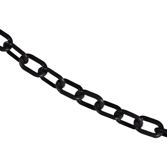 1 Inch x 100 Feet Black Plastic Safety Chain