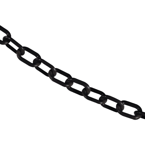 1 Inch x 100 Feet Black Plastic Safety Chain