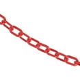 thumbnail image 1 of 1 Inch x 100 Feet Red Plastic Safety Chain, 1 of 9