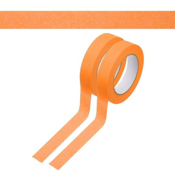 1 Inch x 110 Yards Painters Tape, Adhesive Masking Tape Paint Tapes for Wall Painting DIY Artist Craft Arts Decoration Labeling, Orange