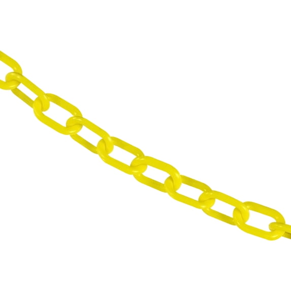 1 Inch x 25 Feet Yellow Plastic Safety Chain