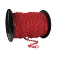 thumbnail image 1 of 1 Inch x 250 Feet Red Plastic Safety Chain Reel, 1 of 9