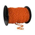 thumbnail image 1 of 1 Inch x 250 Feet Safety Orange Plastic Safety Chain Reel, 1 of 9