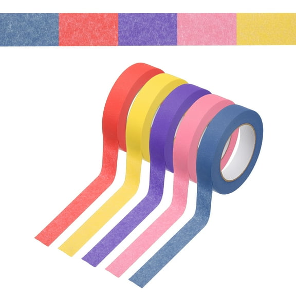 1 Inch x 275 Yards Painters Tape, Adhesive Masking Tape Paint Tapes for Wall Painting DIY Artist Craft Arts Decoration Labeling, Multicolored