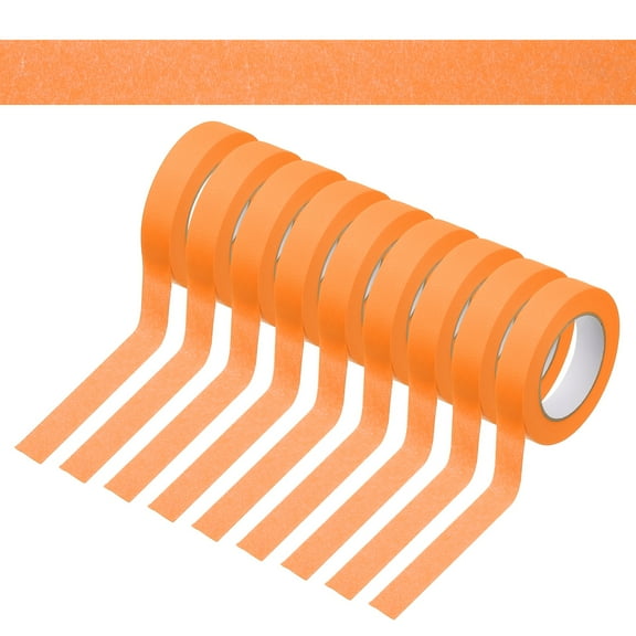 1 Inch x 495 Yards Painters Tape, Adhesive Masking Tape Paint Tapes for Wall Painting DIY Artist Craft Arts Decoration Labeling, Orange