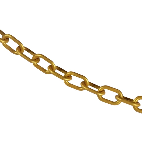 1 Inch x 50 Feet Gold Plastic Safety Chain