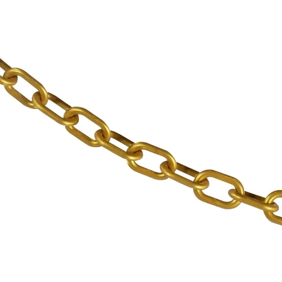 1 Inch x 500 Feet Gold Plastic Safety Chain