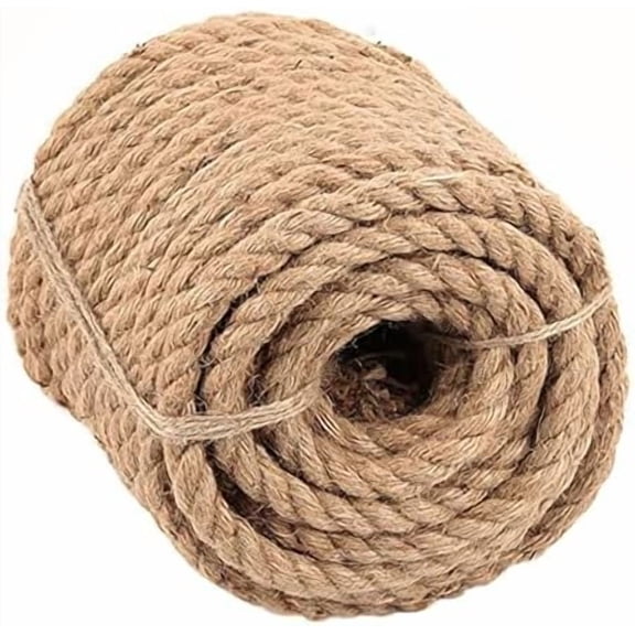 1 Inch x 65 ft Hemp Rope Twisted Manila Rope, Natural Jute Ropes Heavy Duty for Gardening, Climbing, Outdoor Training and Macrame Projects$$Tools & Hardware Other
