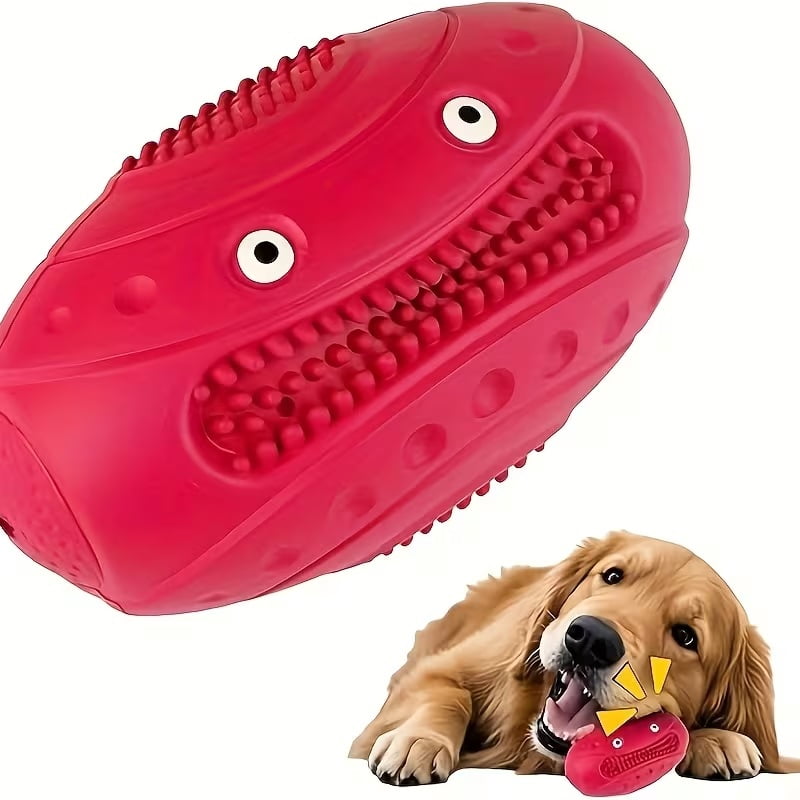1 Indestructible Chew Toy - Durable, Squeaky, Large Toy for Large Dogs (Blue)